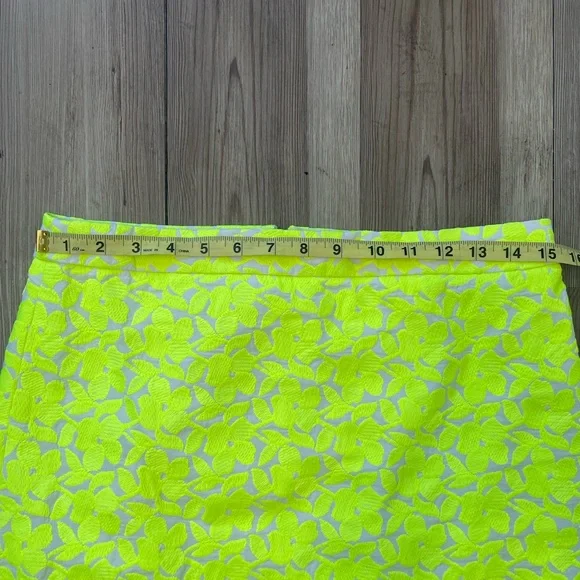 J. Crew Neon Floral Embroidered Mini Skirt - Picture 7 of 12